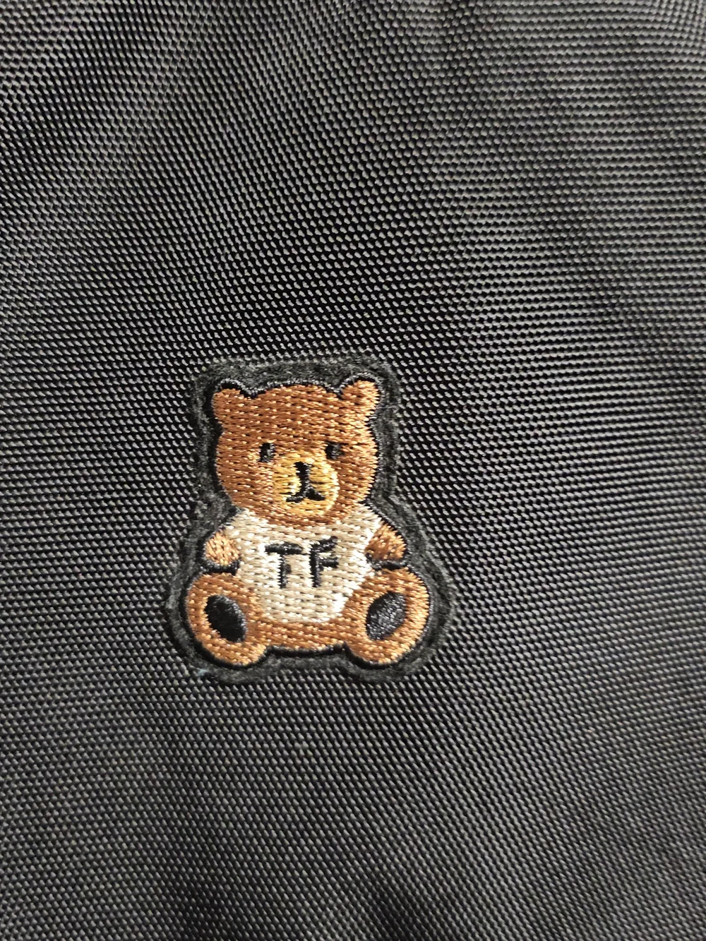 Teddy Fresh Full Size Black Backpack Bear Logo Laptop OS